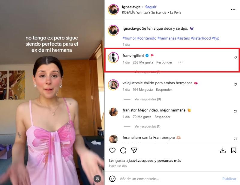 Instagram - Hermana de Fran Virgilio