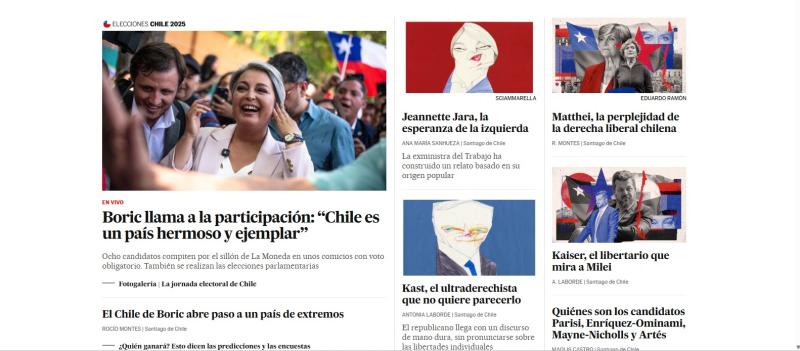 Cobertura de El País para estas elecciones 2025