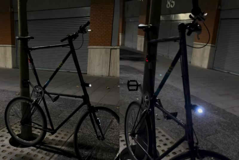 ¿Real o IA?: Ciclista se hace viral por andar en bicicleta con inusuales dimensiones - Instagram okulto_taller_ciclista