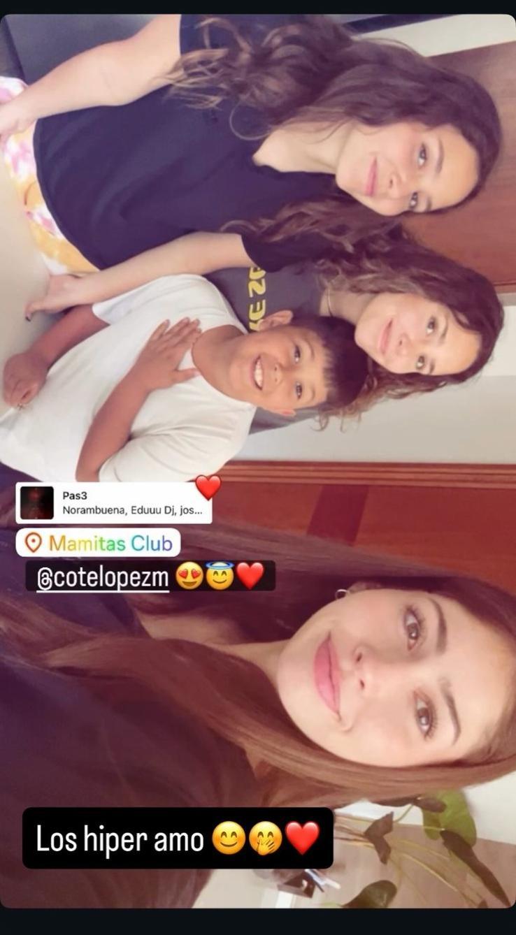 Instagram - La trilliza más reservada de Coté López y Luis Jiménez se deja ver en tierna foto familiar