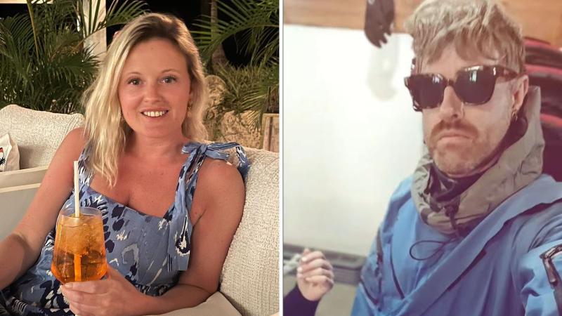 Instagram - Victoria Bond (izq.) y Christian Aldridge (der.), turistas de las Torres del Paine