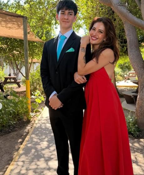 Karen Paola y su hijo