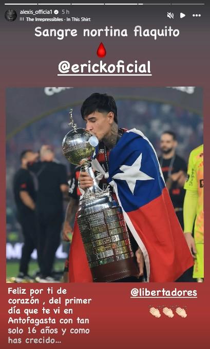 Mensaje de Alexis Sánchez