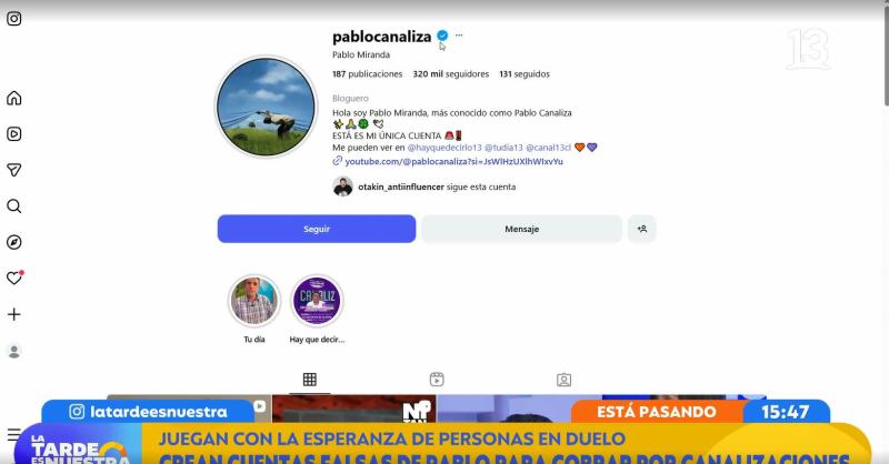 La Tarde es Nuestra - La única cuenta de Pablo Canaliza