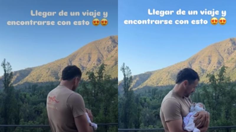 Redes Sociales - Pangal Andrade enternece con reencuentro junto a su hija tras pasar días separados