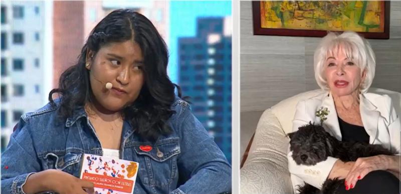 Captura Teletón - El emotivo relato de joven que buscaba ser escritora y lo consiguió: recibió saludo de Isabel Allende