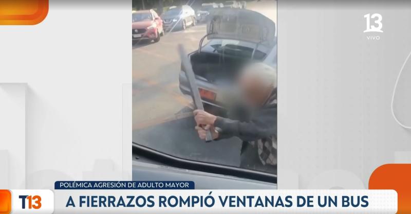 T13 - Captan a taxista atacando bus del sistema RED