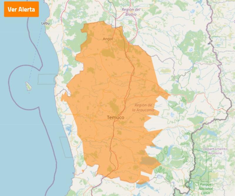 Tormentas eléctricas en La Araucanía - DMC