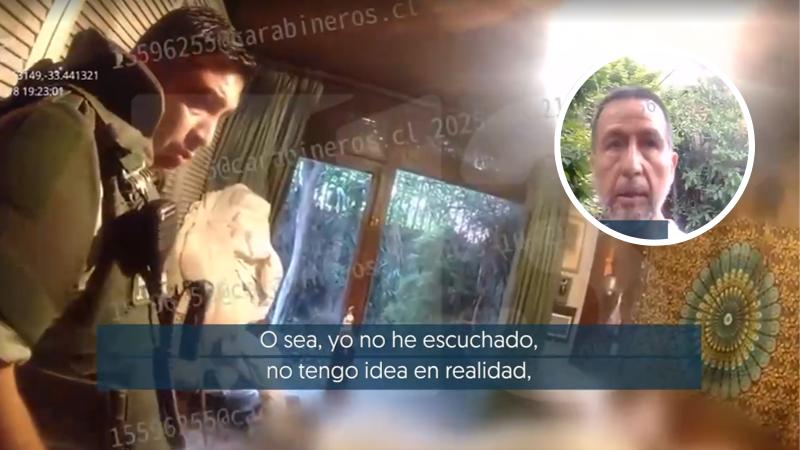 T13 - Así recibió Jorge Ugalde a carabineros tras alertar sobre la muerte de su cuñado y sus sobrinos en La Reina