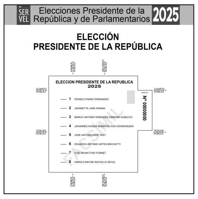 Servel publicó facsímil de las elecciones