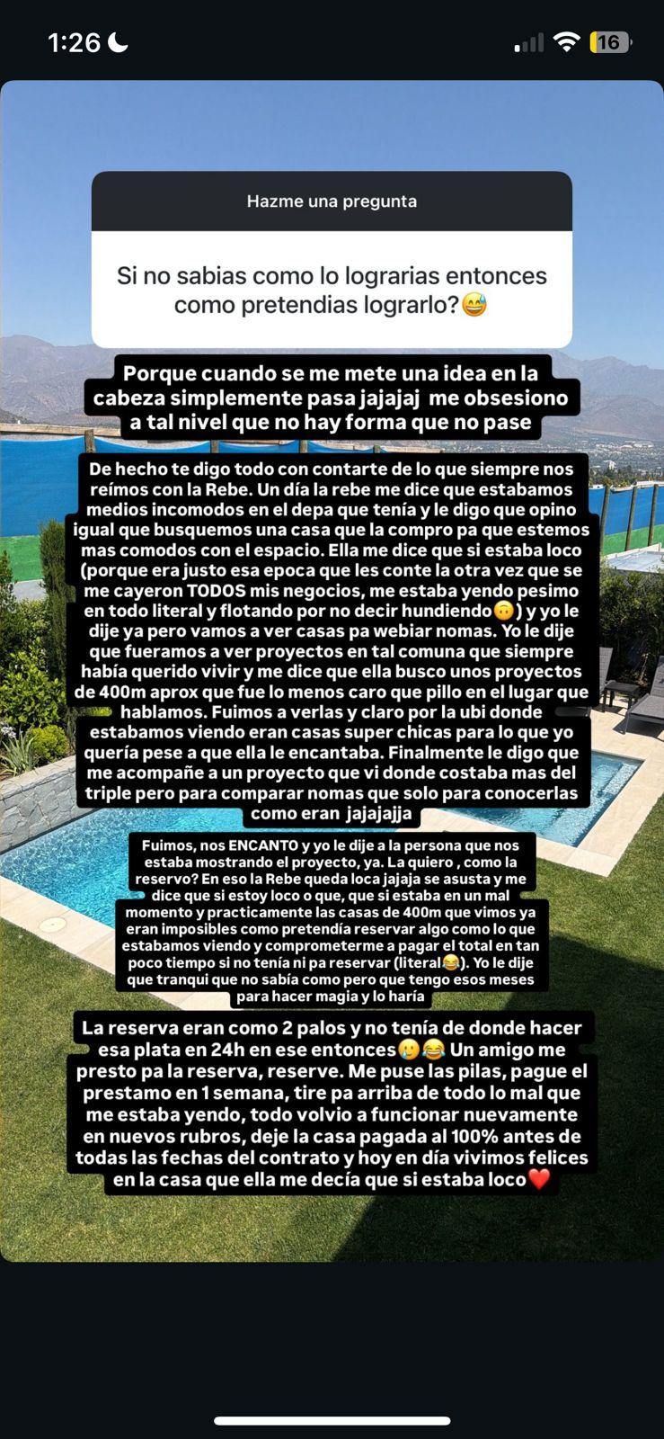 Instagram - Nano Calderón reveló cómo compró su lujosa casa estando quebrado