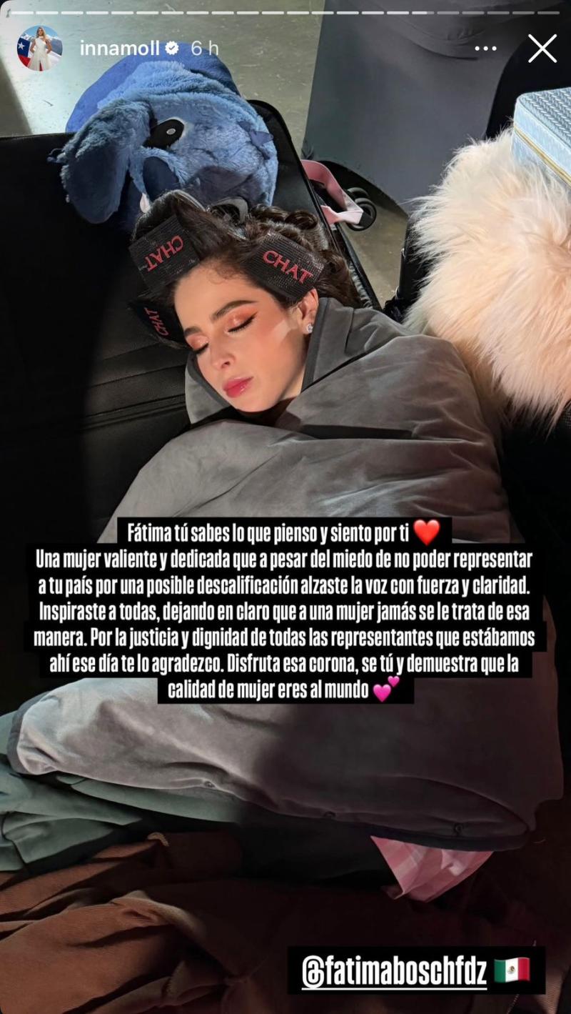 El mensaje de Inna Moll a través de su instagram