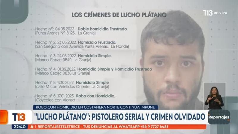 Los crímenes de "Lucho Plátano", el que fuera el prófugo más buscado de Chile
