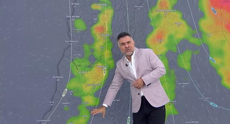 Canal 13 - Gianfranco Marcone pronosticó lluvia