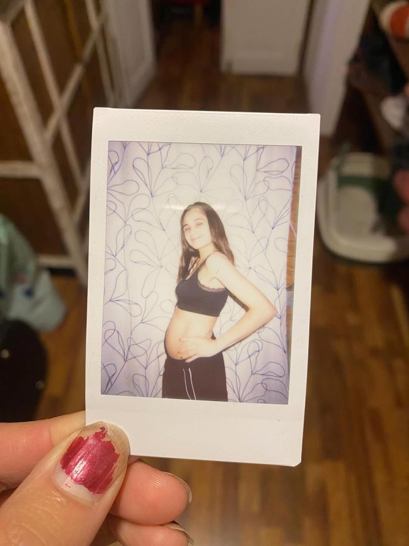 Instagram - Daniela Pérez mostrando su embarazo