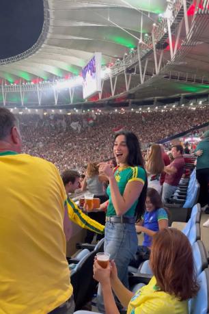Dua Lipa en el Clásico de Río de Janeiro - Captura X