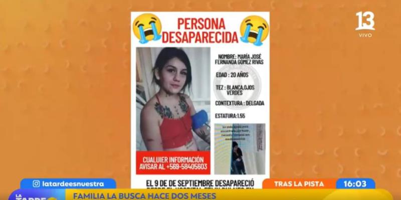 T13 - Joven desaparecida desde el Hospital Félix Bulnes