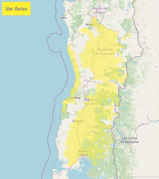 Zonas con posible formación de nubes con características tornádicas - DMC