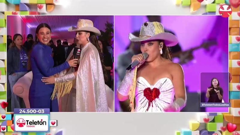 Canal 13 - Tita Ureta y María José Quintanilla en la Teletón