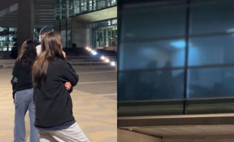 Captura de TikTok - Funcionarios teniendo relaciones al interior de Municipalidad de Vitacura