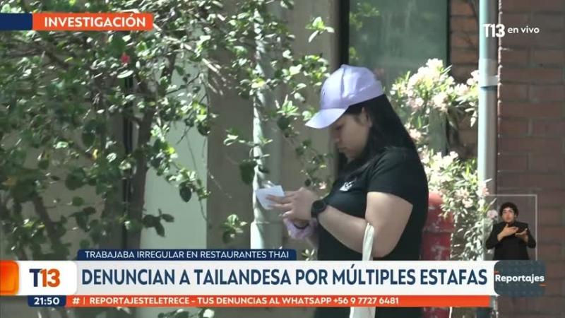 Reportajes T13 aborda a chef tailandesa acusada de estafa | T13