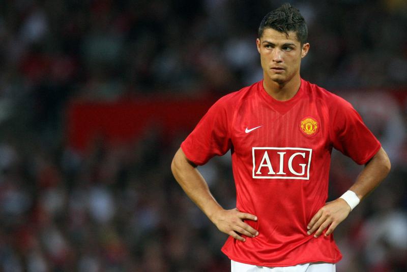 AFP - Cristiano Ronaldo en la temporada 2007-2008 de la Premier League