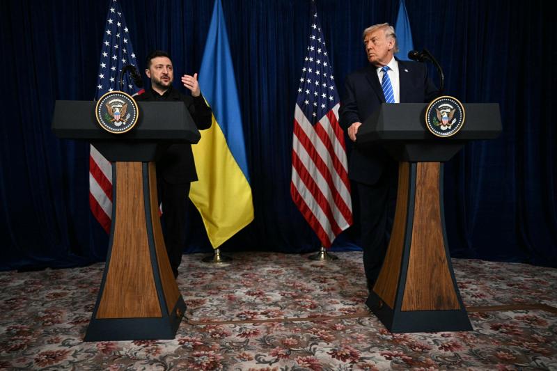 AFP - Volodimir Zelenski y Donald Trump