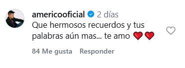 Captura - La respuesta de Américo por las tiernas palabras de su hija