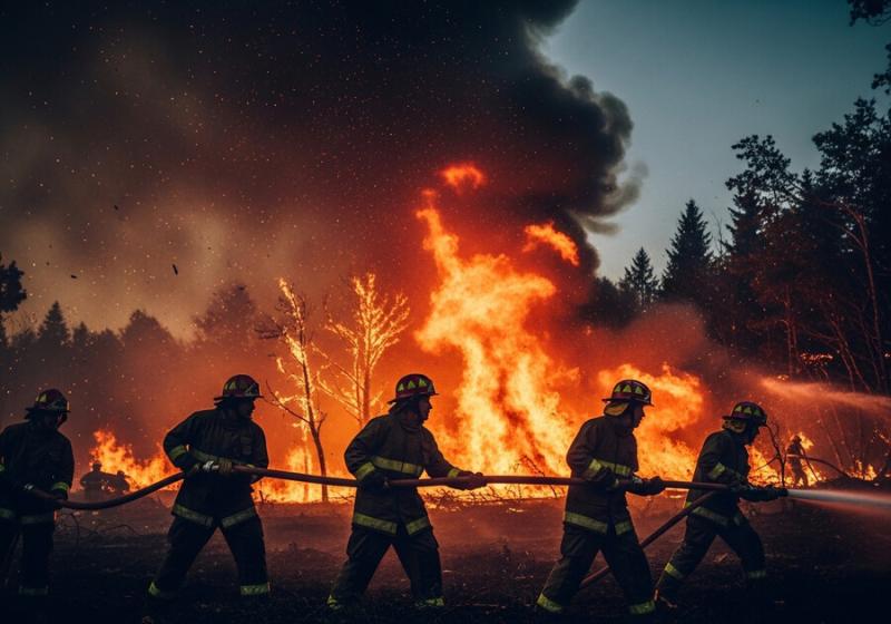 Agencia UNO - Tres hombres detenidos por presunta responsabilidad en incendio de Chillán