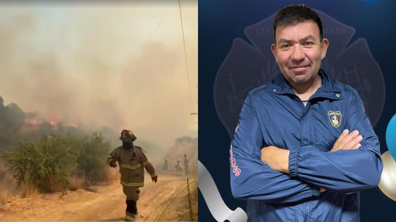 T13 - Comandante de Bomberos de Litueche murió tras sufrir ACV en medio de incendio