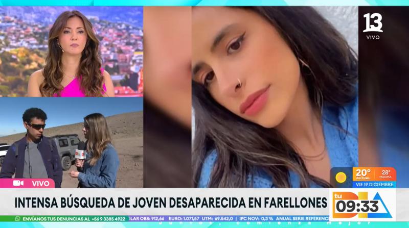 Canal 13 - Daniela Sáez, joven desaparecida en Farellones