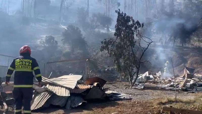 Incendio en Catemu fue controlado - Cedida