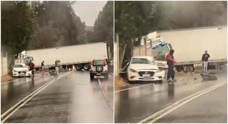 Qué se sabe del accidente donde murió jefe de Brigada del Congreso Nacional de la PDI | Captura de video - RRSS