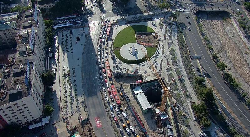T13 - Así avanzan los trabajos en plaza Baquedano