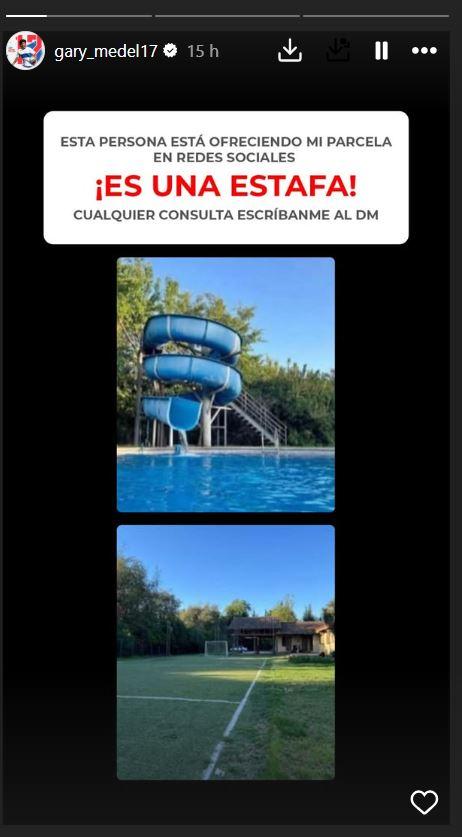 Captura - La denuncia de Gary Medel