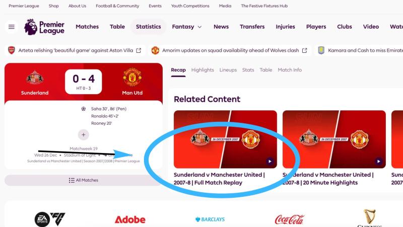 Premier League libera GRATIS todos sus partidos completos desde la temporada 2007 hasta la 2024: Revisa cómo acceder AQUÍ