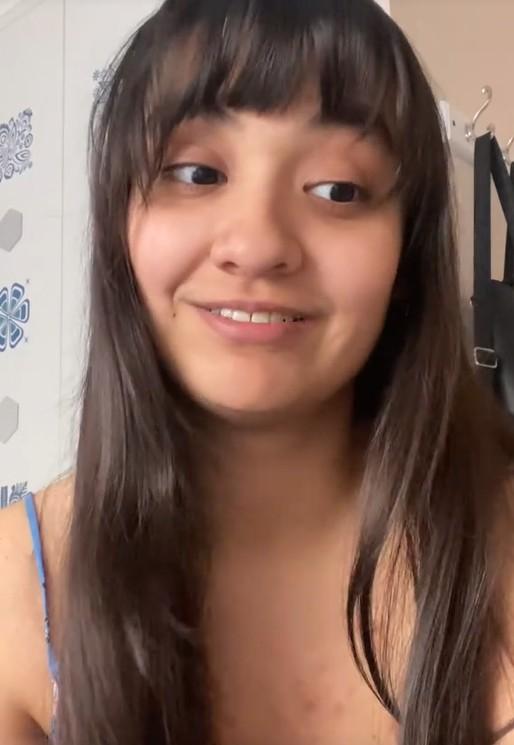 Captura de imagen de la joven chilena