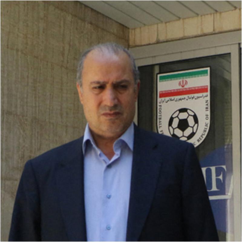 AFP - Mehdi Taj, presidente de la federación de fútbol de Irán