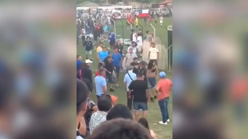 Tu Día - Violenta riña en final del fútbol amateur en Buin