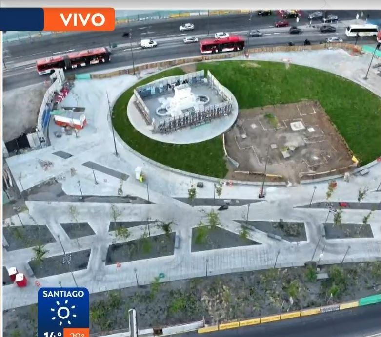 T13 - Así avanzan los trabajos en plaza Baquedano