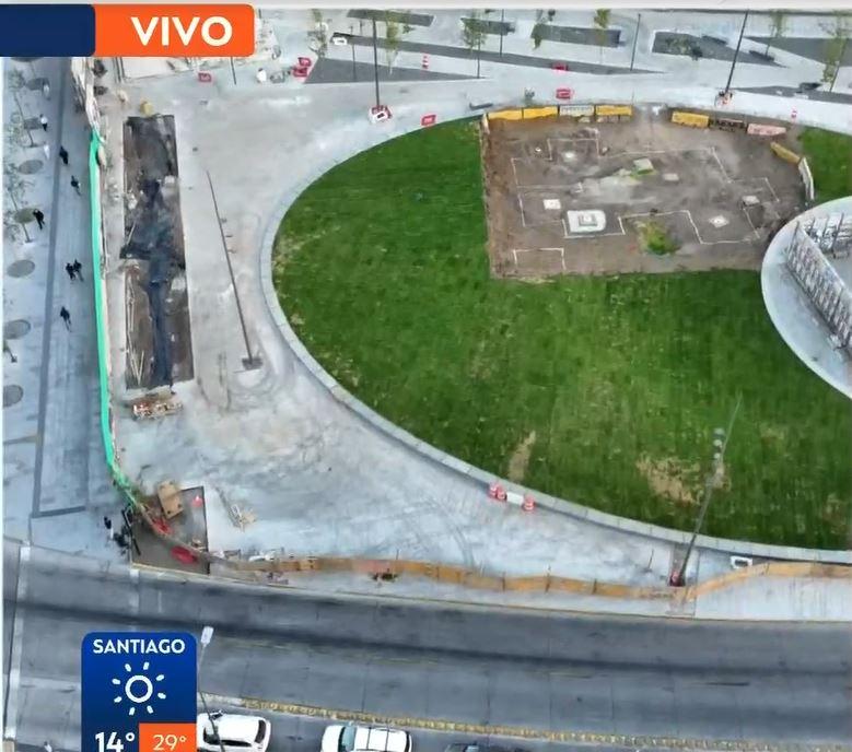 T13 - Así avanzan los trabajos en plaza Baquedano
