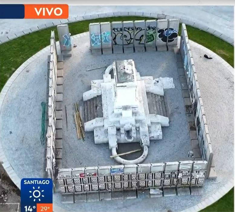 T13 - Así avanzan los trabajos en plaza Baquedano