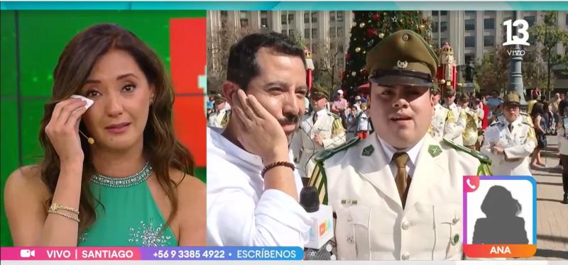 Tu Día - Priscilla Vargas rompió en llanto por historia de carabinero