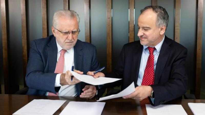 Ex-Ante | Máximo Pacheco, presidente del directorio de Codelco, junto a Ricardo Ramos, gerente general de SQM.