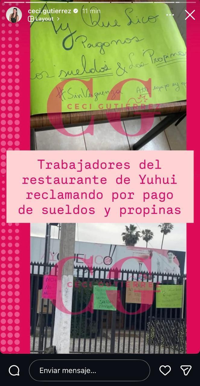 Polémica en el restaurante de Yuhui Lee: protestas por pagos atrasados y la respuesta de la gerencia - Instagram Cecilia Gutierrez