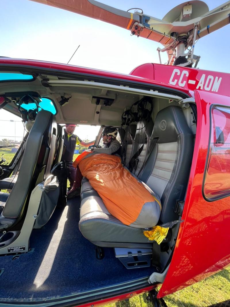 Rescate de Daniela Sáez en Farellones