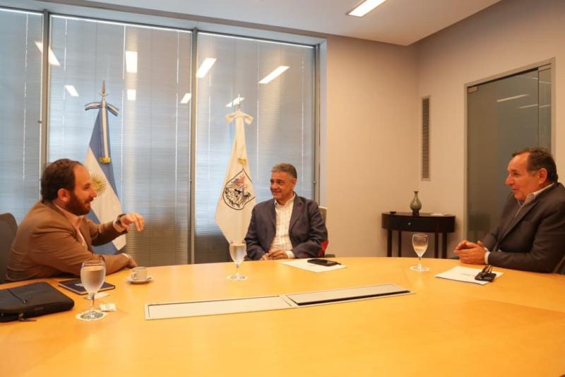 Encuentro entre alcalde de Huechuraba, Maximiliano Luksic, y el jefe de Gobierno de Buenos Aires, Jorge Macri
