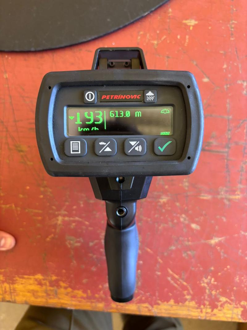 Cedida - Conductor circulaba a 193 km/h