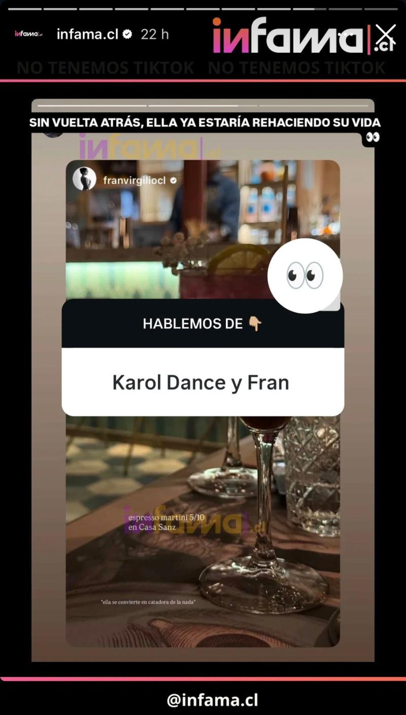 Instagram (Infama) - La supuesta nueva pareja de Fran Virgilio