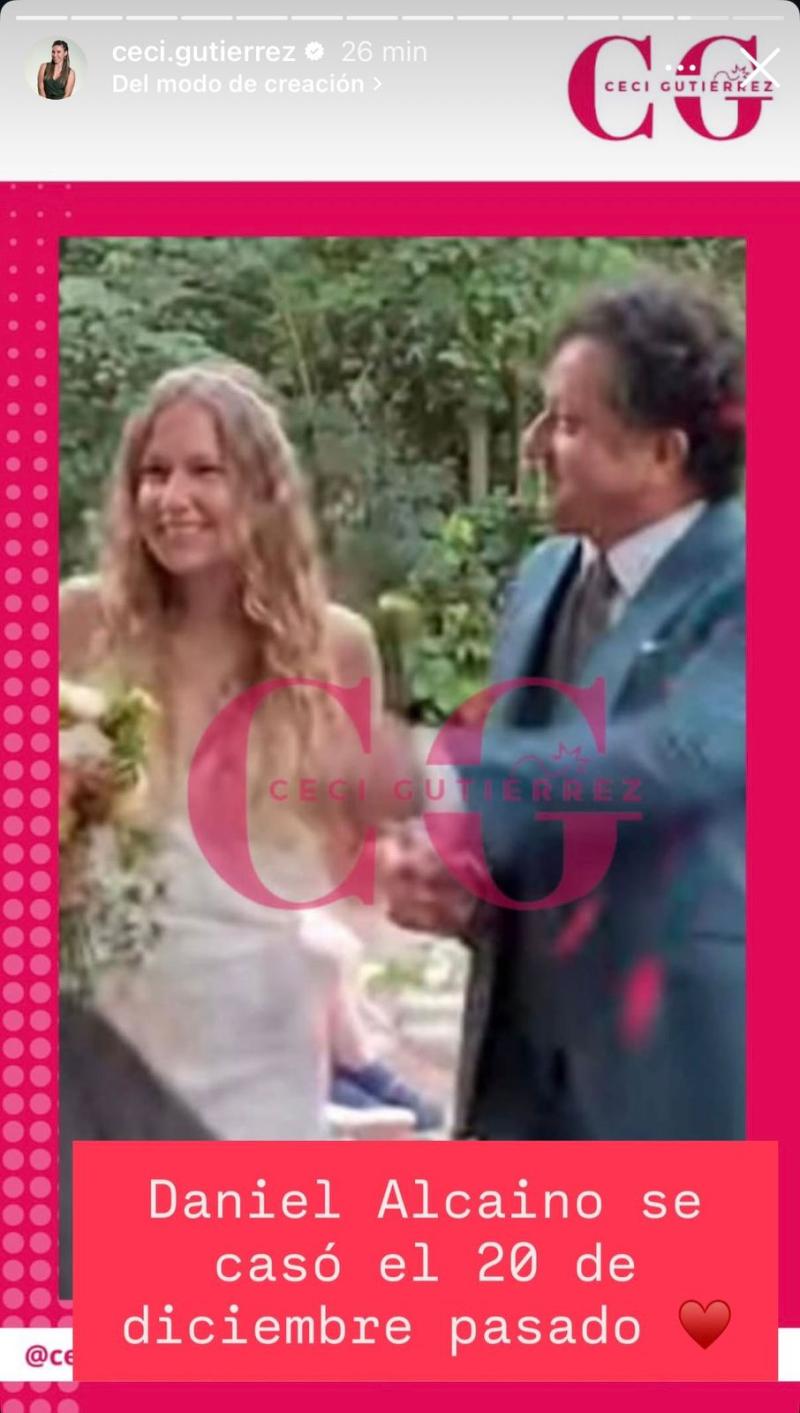 Instagram (Cecilia Gutiérrez) - Daniel Alcaíno contrajo matrimonio